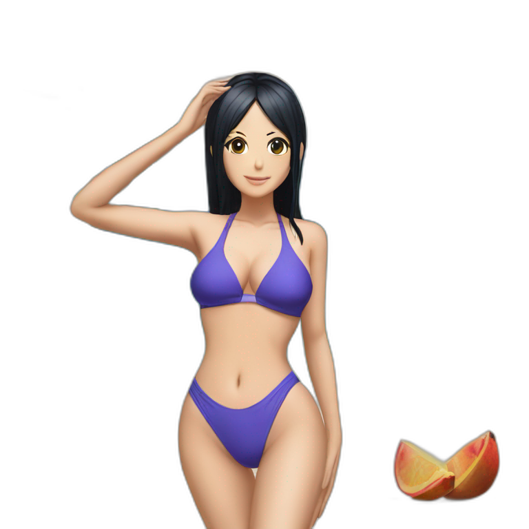 nico robin full body pawg small swimsuit AI Emoji Generator