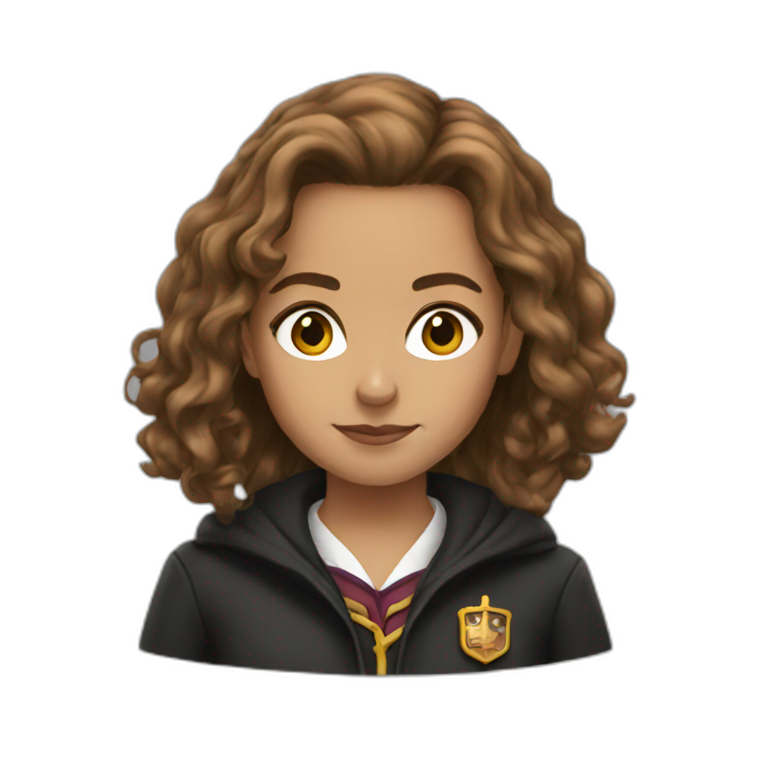 Hermione studing | AI Emoji Generator