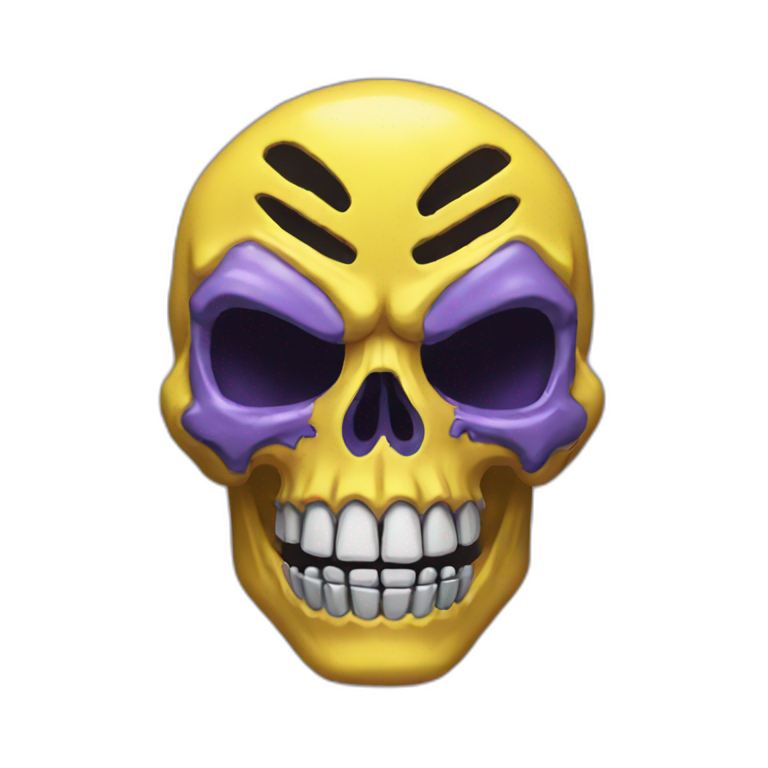 skeletor yellow skull | AI Emoji Generator