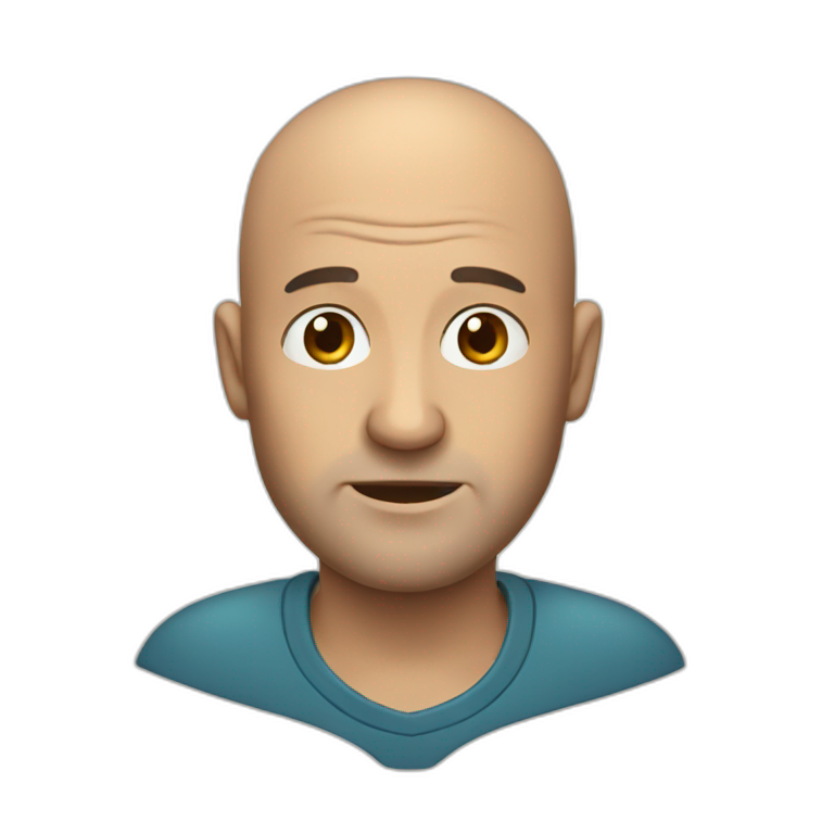 Balding man | AI Emoji Generator