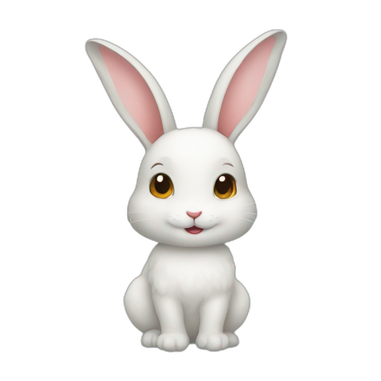 cute rabbit with carrot | AI Emoji Generator