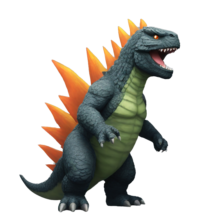 godzilla pink thorns | AI Emoji Generator