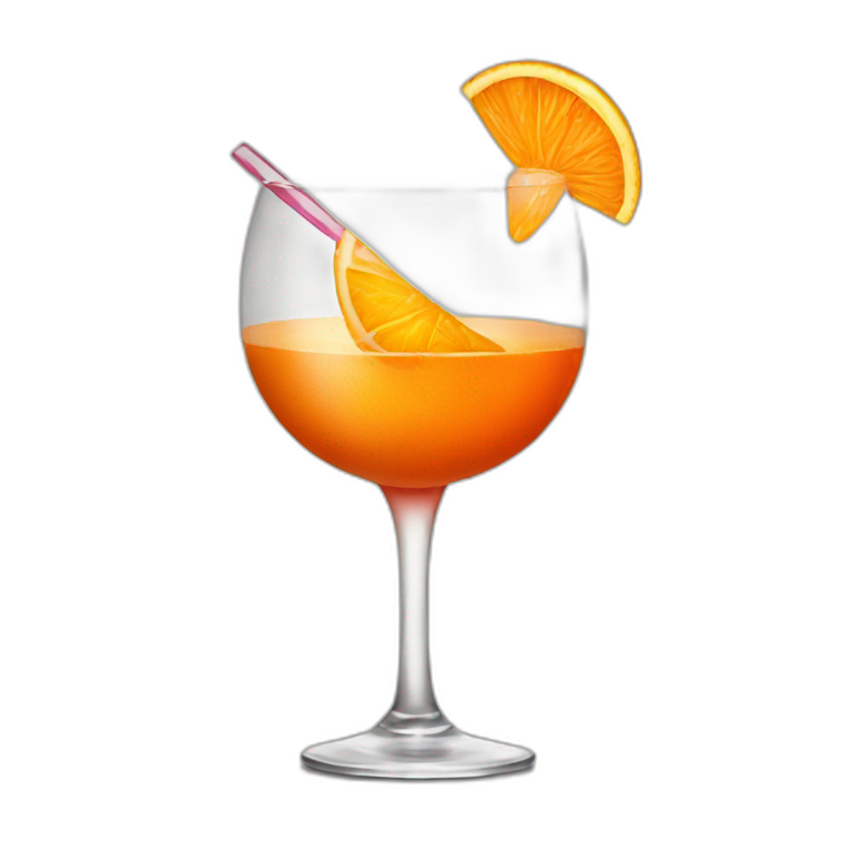 orange wine glass | AI Emoji Generator