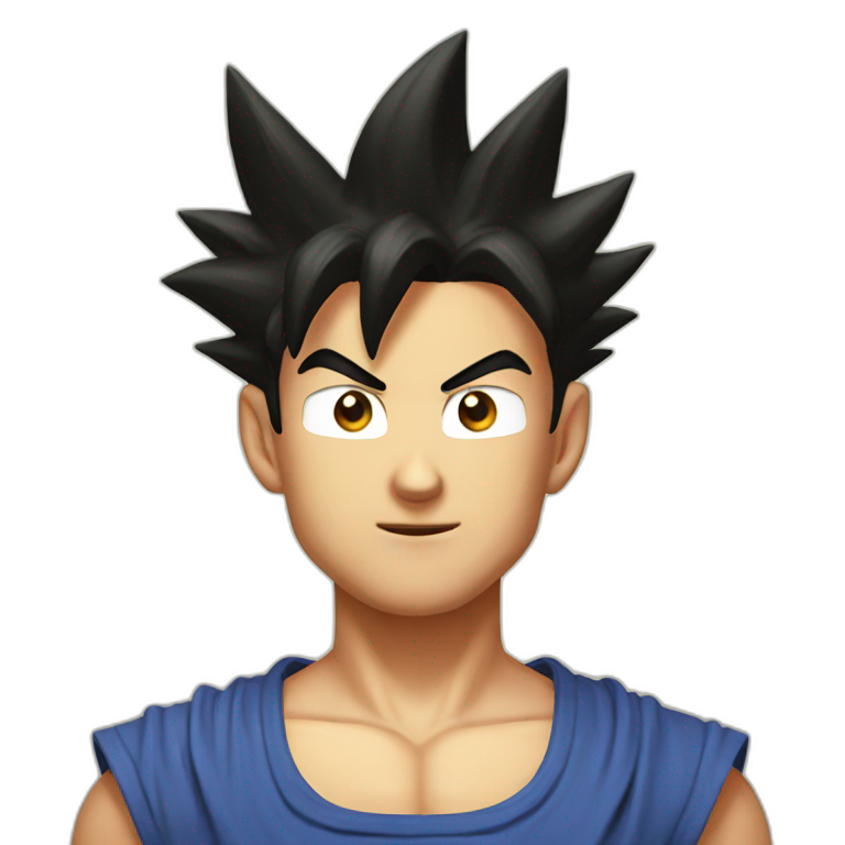 San Goku sad | AI Emoji Generator