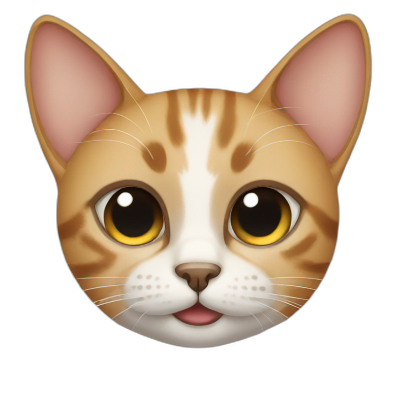 Black cat with one eye | AI Emoji Generator