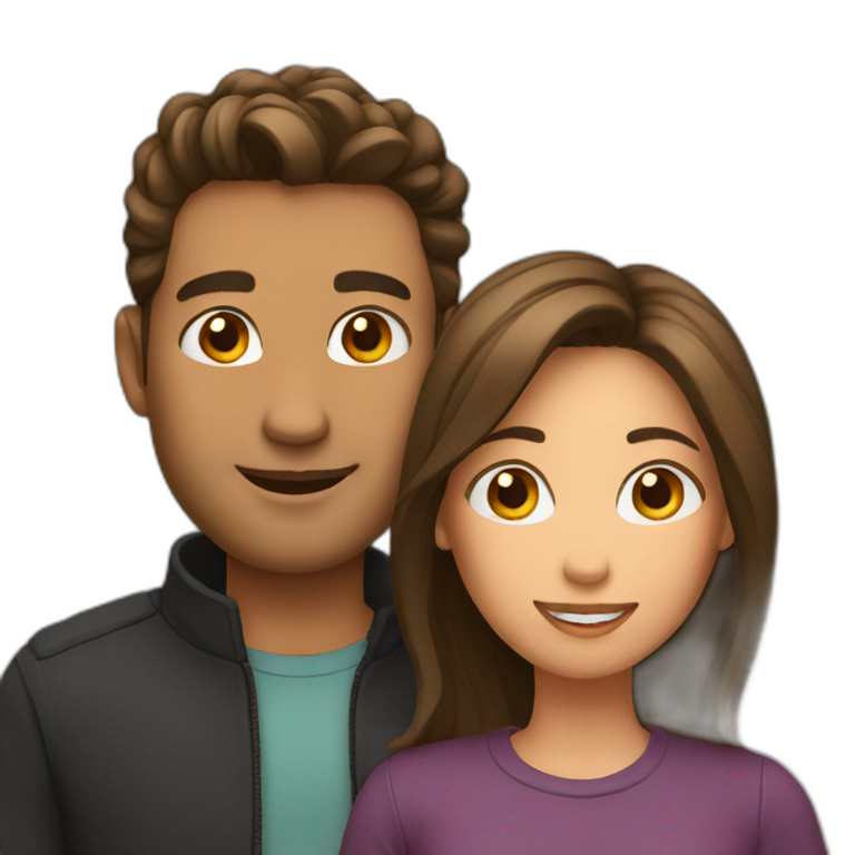 beautiful bridal Couple | AI Emoji Generator