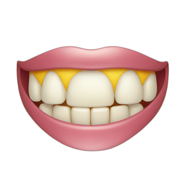 happy smile with teeth | AI Emoji Generator