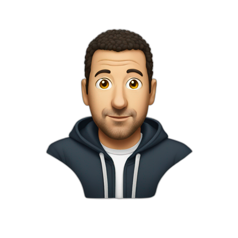 Adam Sandler as the pointing wojak | AI Emoji Generator