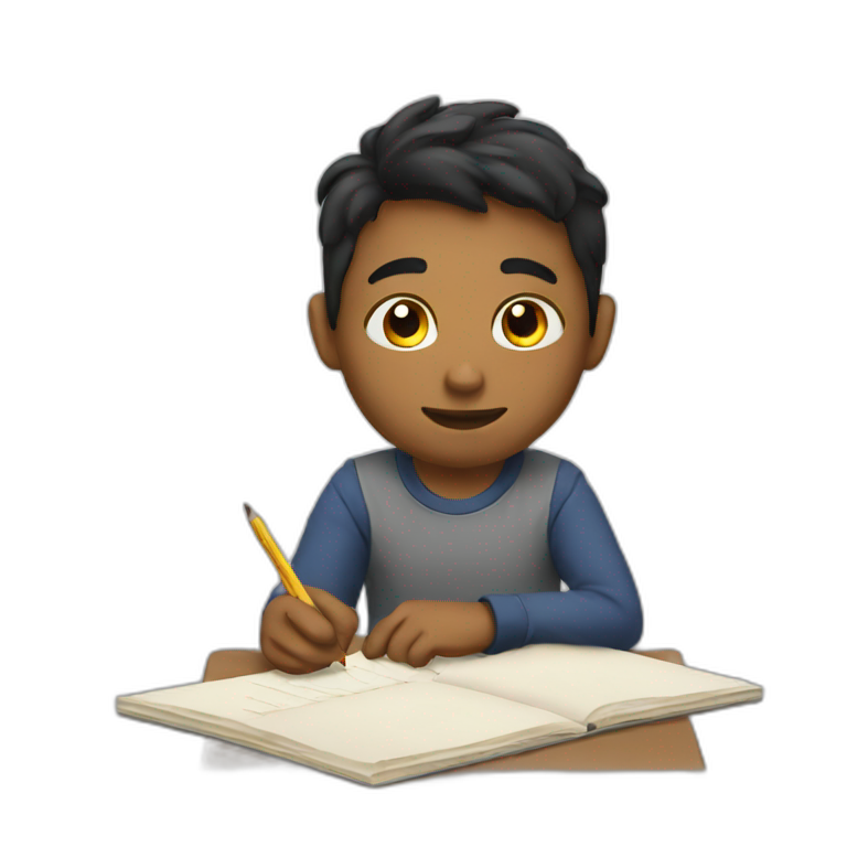 Me doing homework | AI Emoji Generator