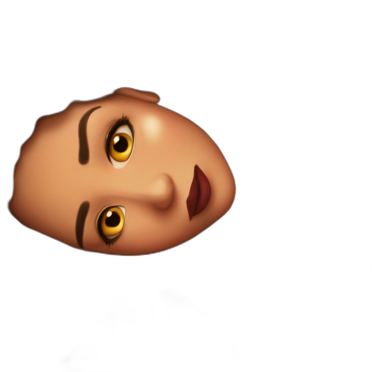 Girl With Strongly Puckered Lips Ai Emoji Generator 3127
