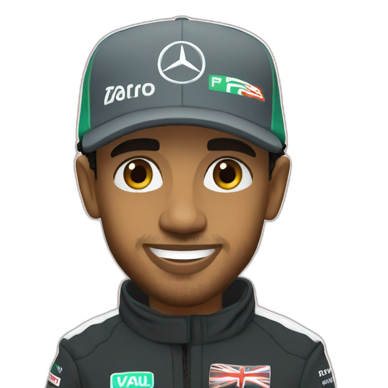 Lewis Hamilton f1 driver | AI Emoji Generator