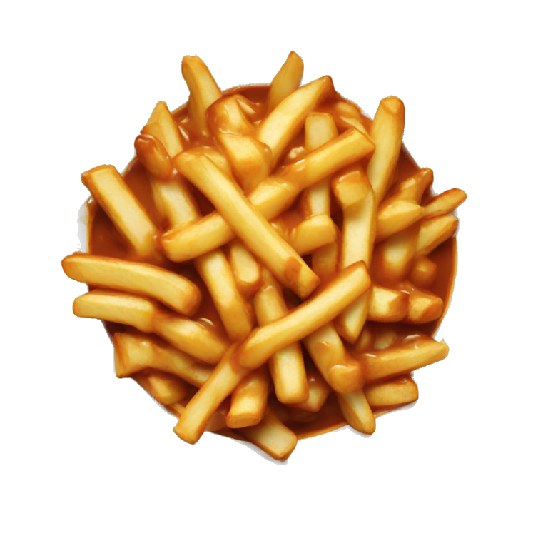 Poutine eating poutine | AI Emoji Generator