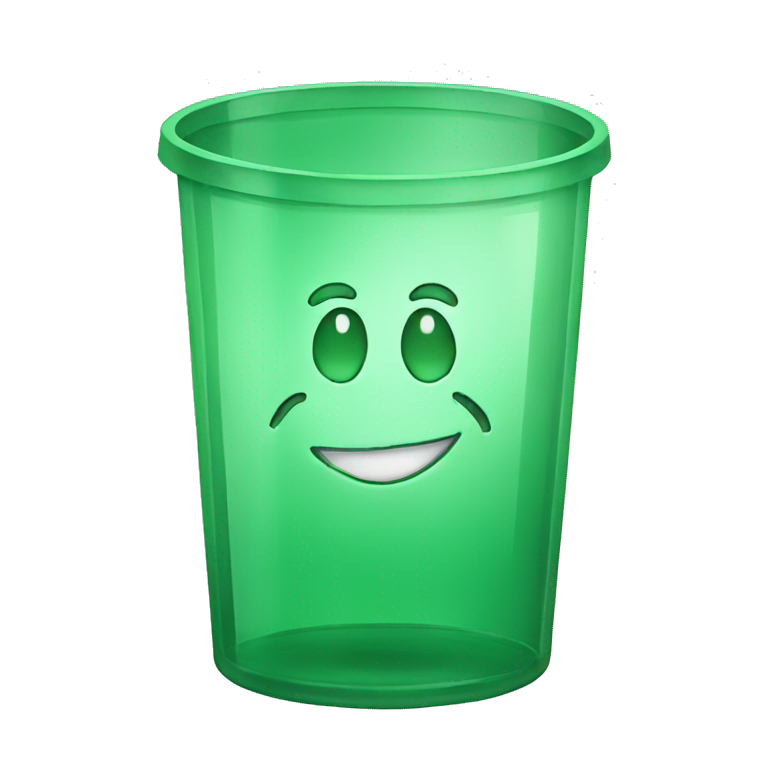 three recycling bins for desktop | AI Emoji Generator