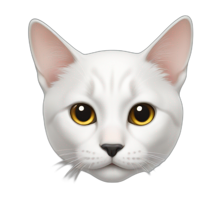 mad tabby cat with white nose | AI Emoji Generator