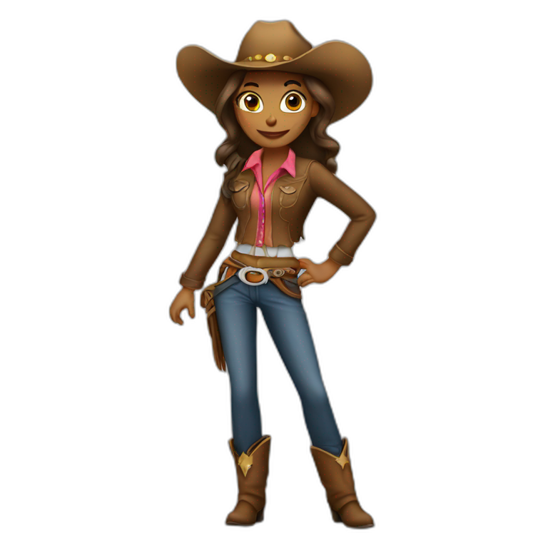 native american cowgirl | AI Emoji Generator