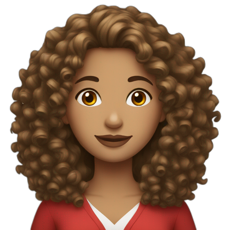 Blonde Woman Curly Hair Portrait Ai Emoji Generator 0536