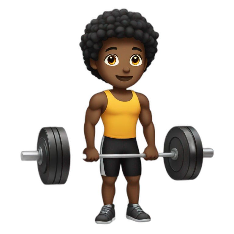 lifting weight | AI Emoji Generator