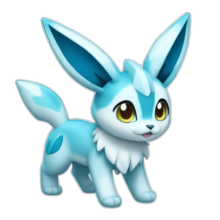 Glaceon pokemon | AI Emoji Generator