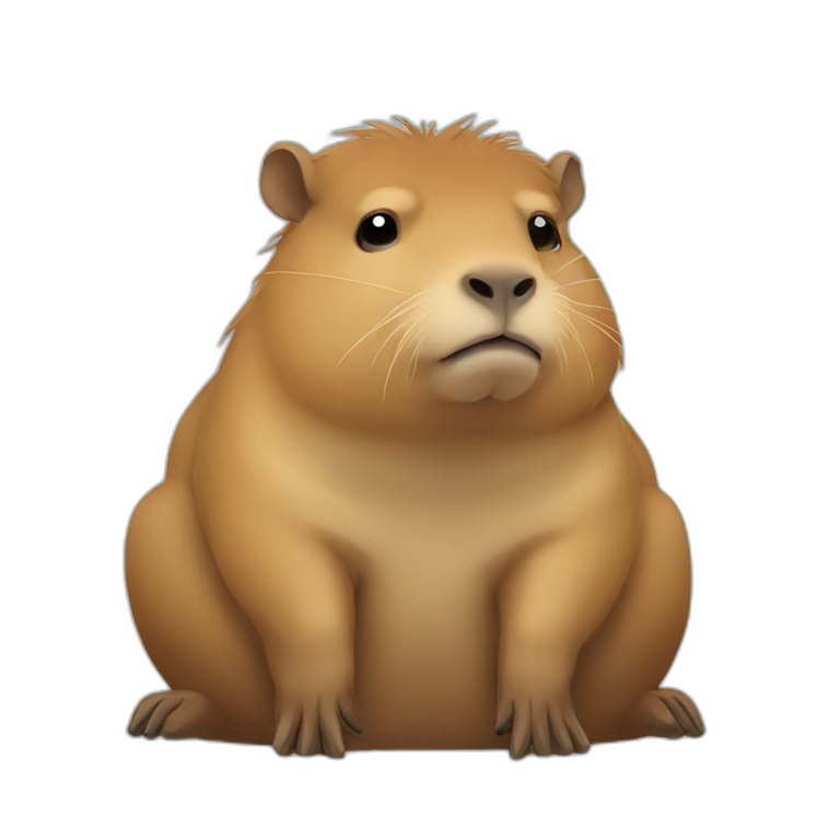 sad capybara | AI Emoji Generator