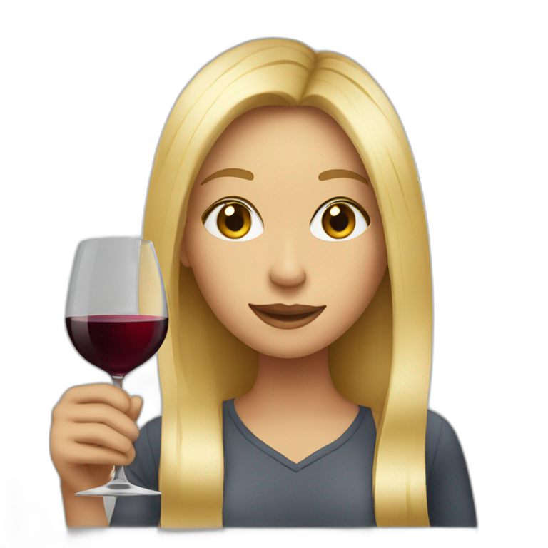 Girl bronze skin with wine hair, Hanzel eyes | AI Emoji Generator