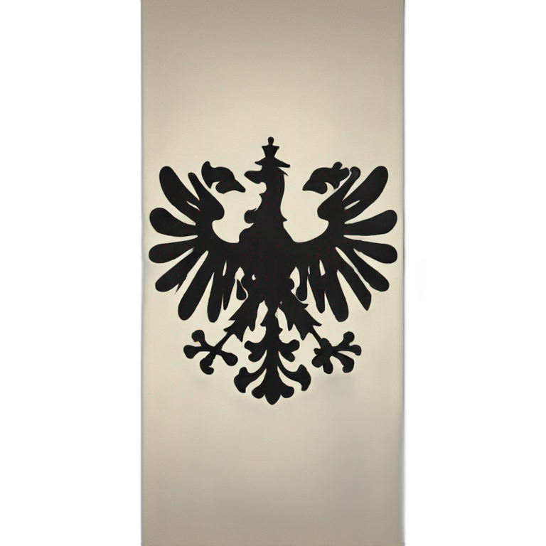 flag of prussia in black and white with an eagle in the middle | AI ...