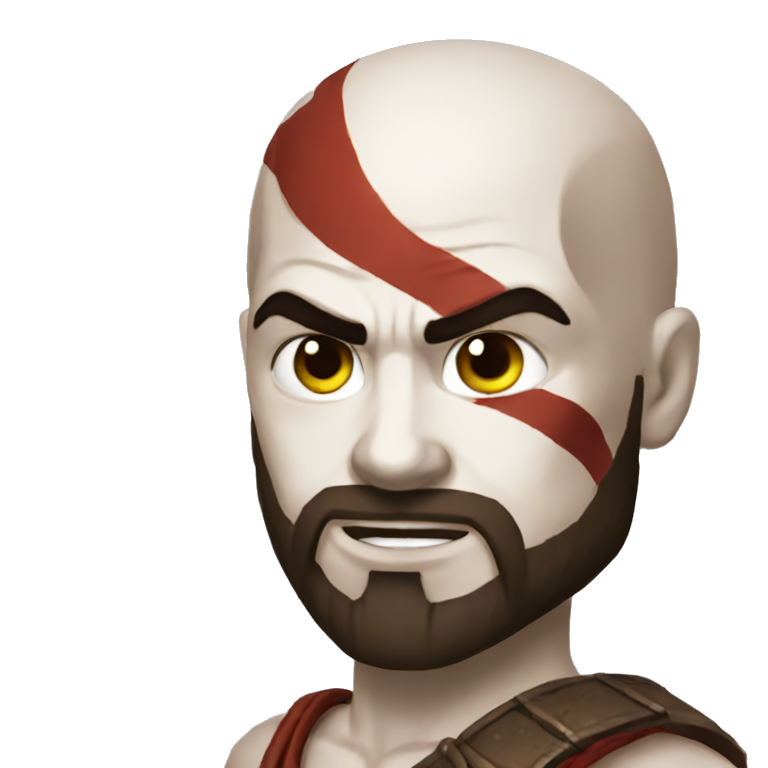 kratos sonrisa | AI Emoji Generator