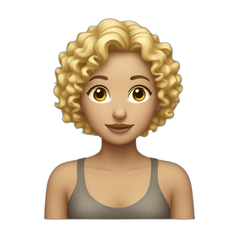 white-girl-blonde-hair | AI Emoji Generator