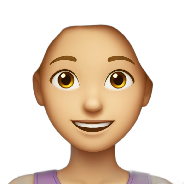 Smiling Girl With Glasses Ai Emoji Generator