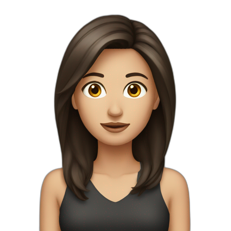 Brunette man laptop | AI Emoji Generator