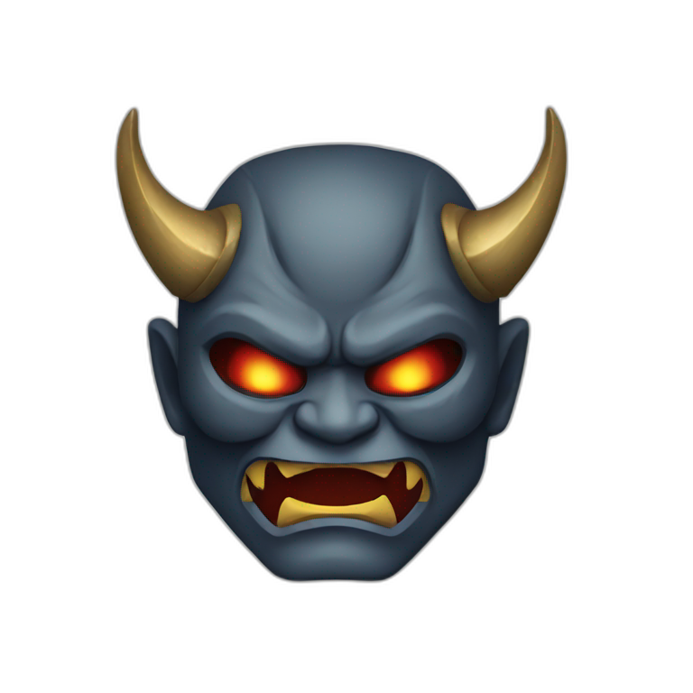 a tiger with oni teeth | AI Emoji Generator