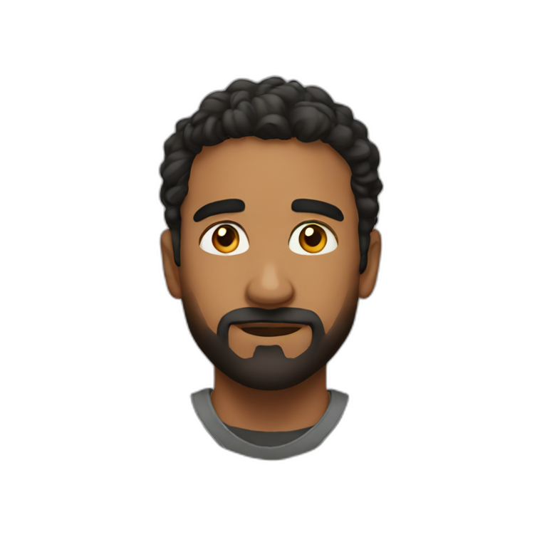 rick rubin with red-tinted and wire-rimmed glasses | AI Emoji Generator