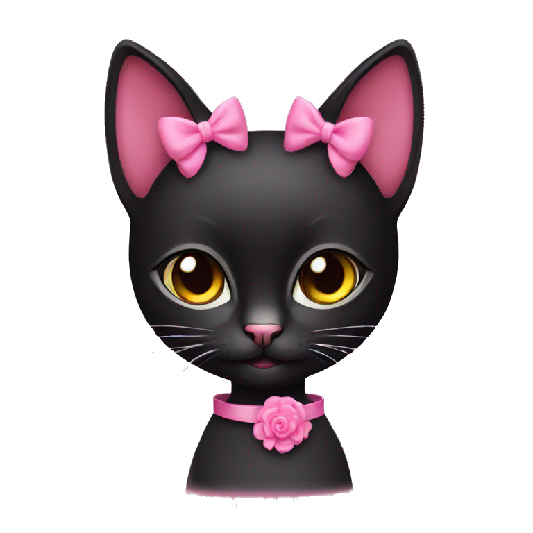 pink coquette badger with bows | AI Emoji Generator