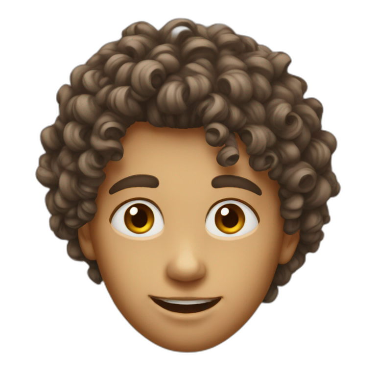 boy curly | AI Emoji Generator