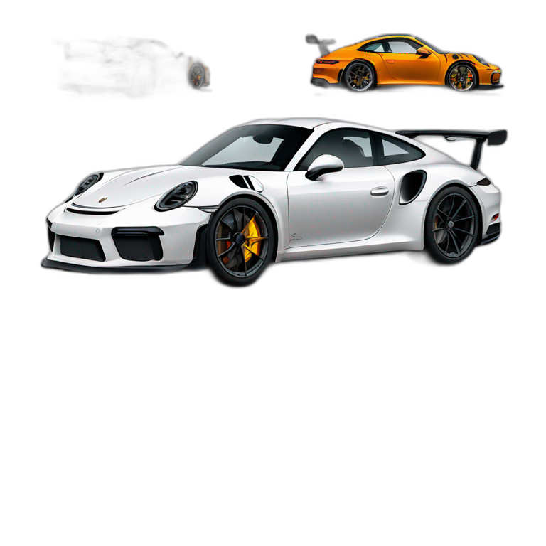 Hello kitty with porsche 911 gt3rs and bouquet of rose red in the hand ...