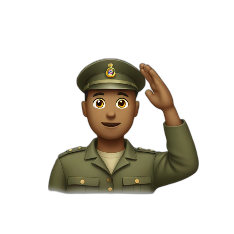 nerd saluting | AI Emoji Generator