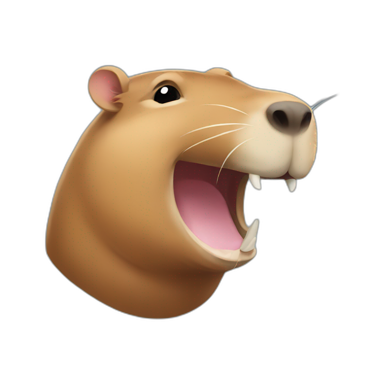 capybara laughing | AI Emoji Generator