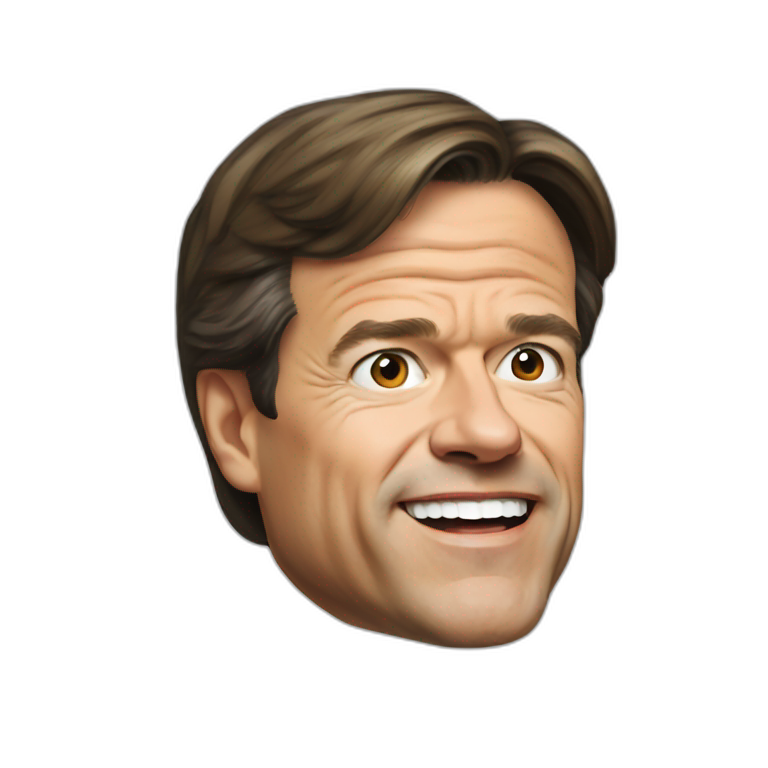 Mark rutte with glasses | AI Emoji Generator