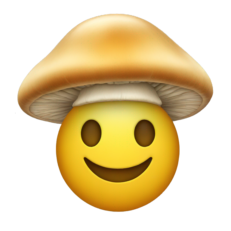 akward smiley face with hat | AI Emoji Generator