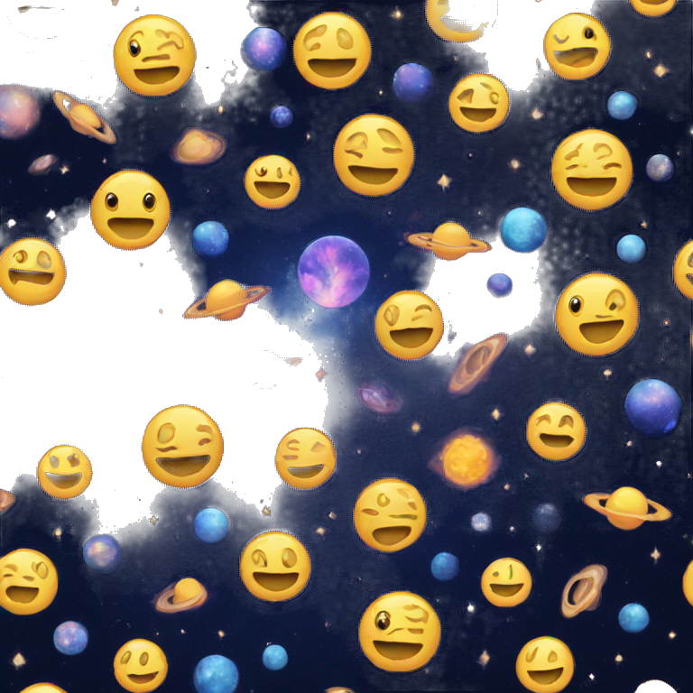 electic emerald galaxy | AI Emoji Generator