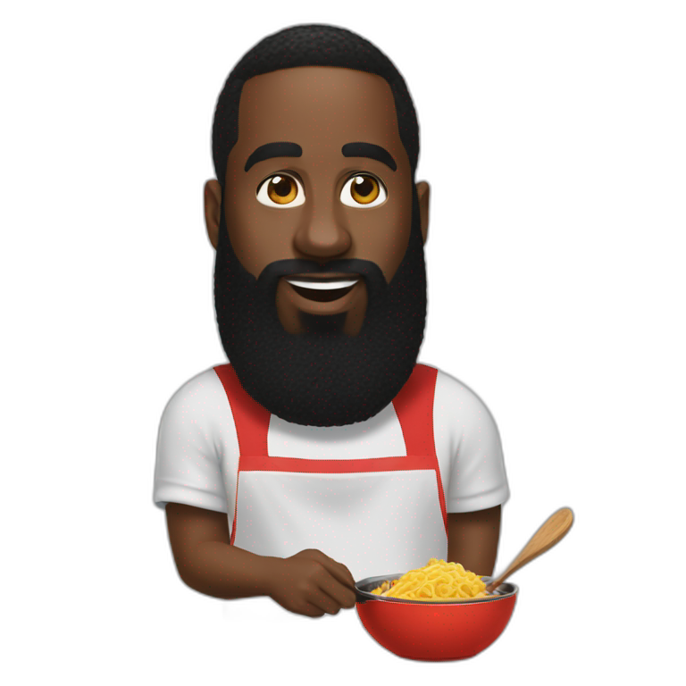 james harden cooking | AI Emoji Generator