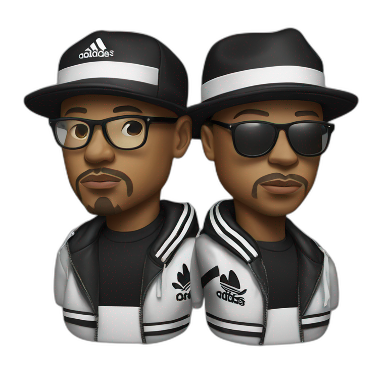 run dmc adidas | AI Emoji Generator