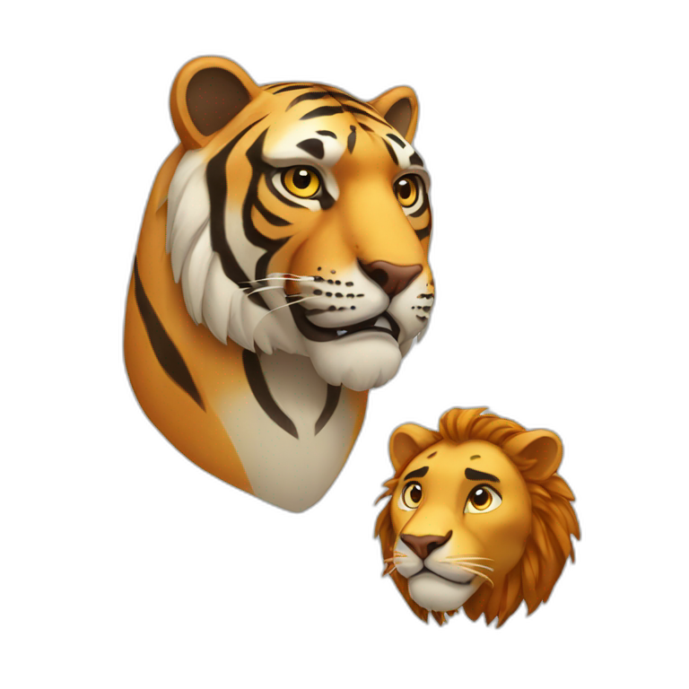 Lion Rhino tiger wolf giraffe | AI Emoji Generator