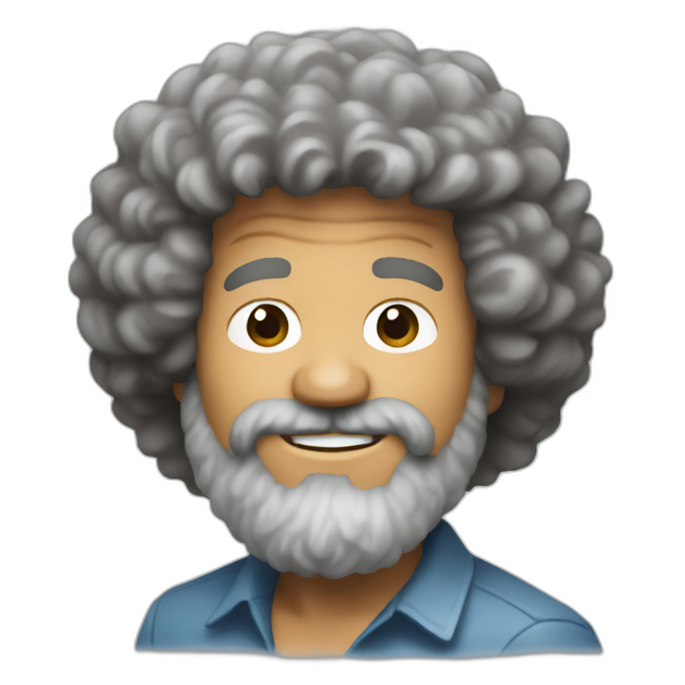 bob ross | AI Emoji Generator