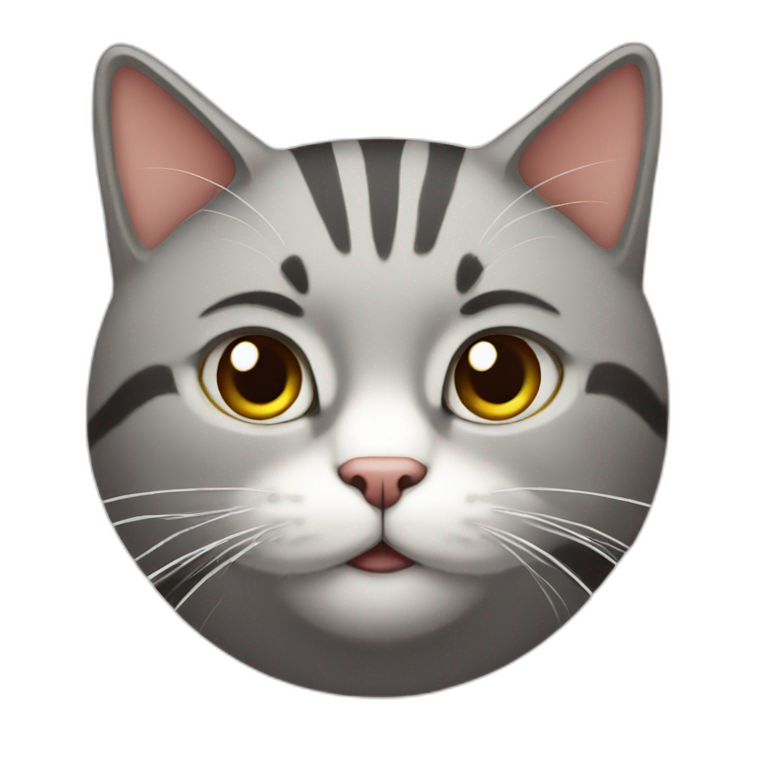 grey cat on keyboard | AI Emoji Generator