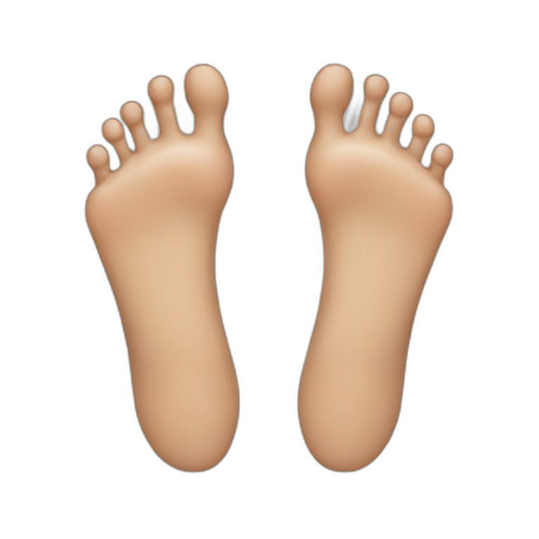 Feet happy | AI Emoji Generator