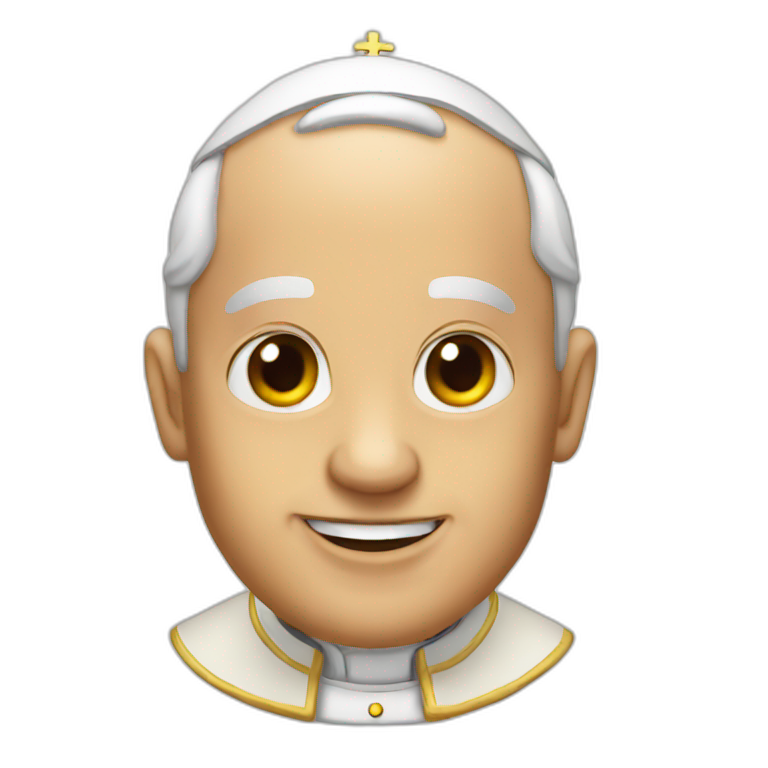 pope holding a xanax | AI Emoji Generator