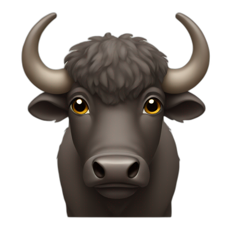 African Buffalo Blue | AI Emoji Generator