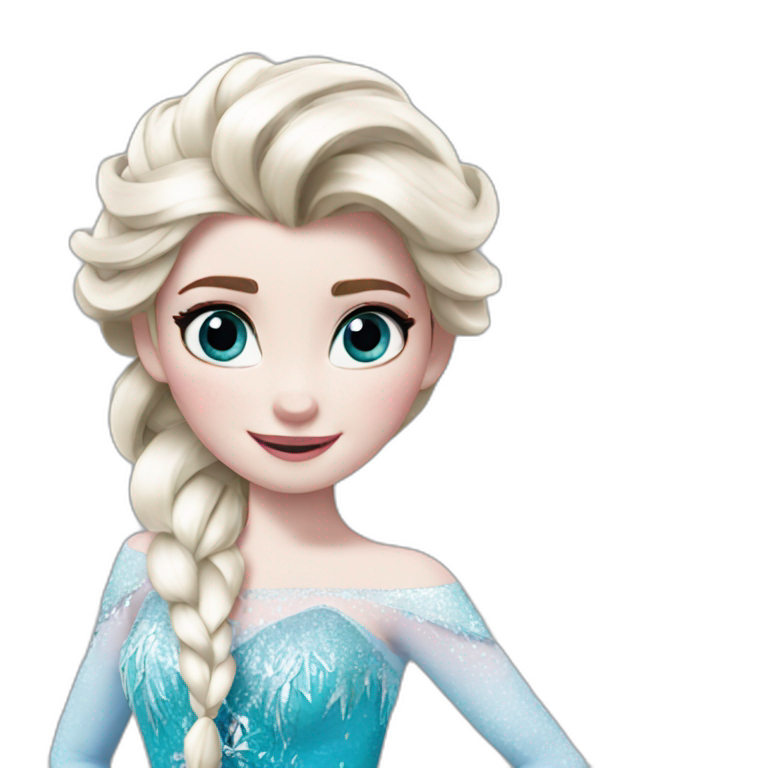 elsa de frozen lanzando hielo con las manos | AI Emoji Generator