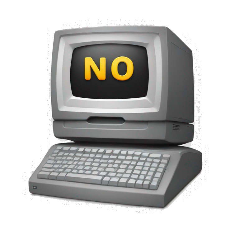 Computer say no ai emoji generator