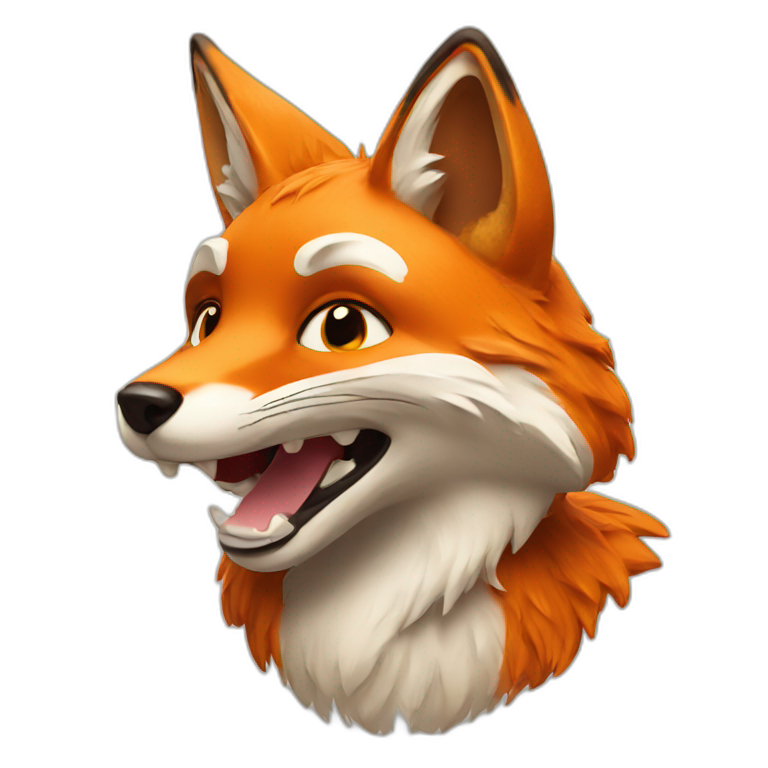 cat with fox | AI Emoji Generator